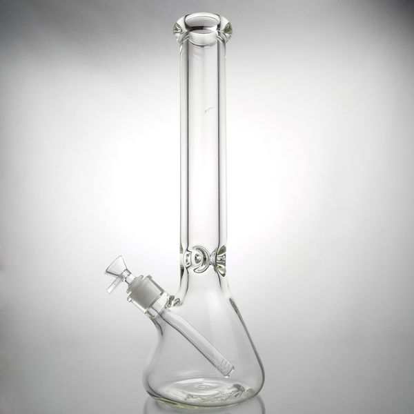 bong d'acqua in vetro spessa bong di vetro broncio a mano tubi d'acqua in vetro bong 9mm 14 pollici tubo di vetro super pesante da 14 mm giunto maschio freddo vetro bong scientifici per fumare