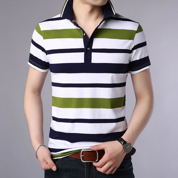 

brand fashion men shirt men summer short sleeve stripe plus size 5xl breathable soft cotton man shirt camisa masculina, White;black