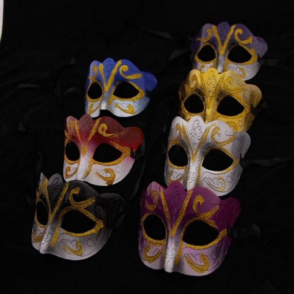 

promotion selling party mask with gold glitter mask venetian sparkle masquerade venetian mask mardi gras masks masquerade
