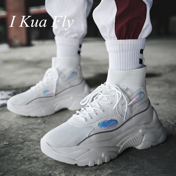 Zapatos Gruesos Hombre Cm Para Gruesa Incremento Deporte De Suela Mujeres Zapatillas Compre Plataforma Altura 6 2EDHW9IY