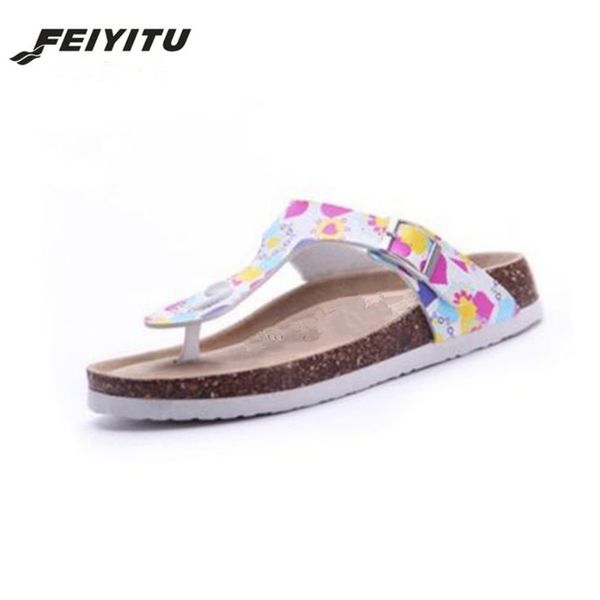 

feiyitu new beach cork flip flops slipper 2018 casual summer mixed color outdoors valentine sandals flat shoe plus size 35-45, Black