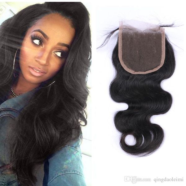 2019 7a Brazilian Virgin Hair Human Weave Closures Body Wave