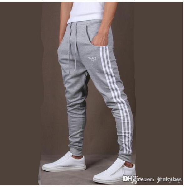 

Оптовая Продажа-Мужчины Бегунов Бегунов Брюки Тонкий Тощий Трек Брюки Шаровары Б