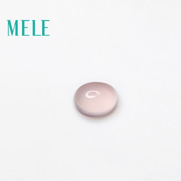 

natural pink rose quartz,glittering and translucent9x11mm,round,4.3ct loose stone diy matching designer stone for jewelry making, Black