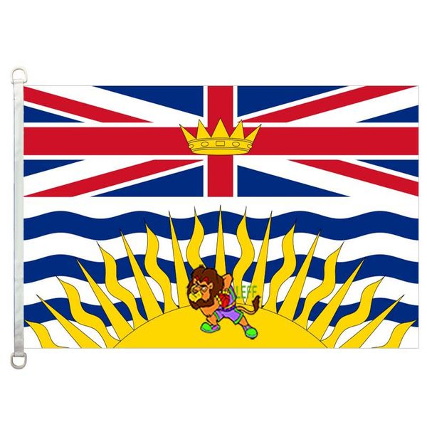 

british columbia flag,90*150cm ,100% polyester, banner,digital printing