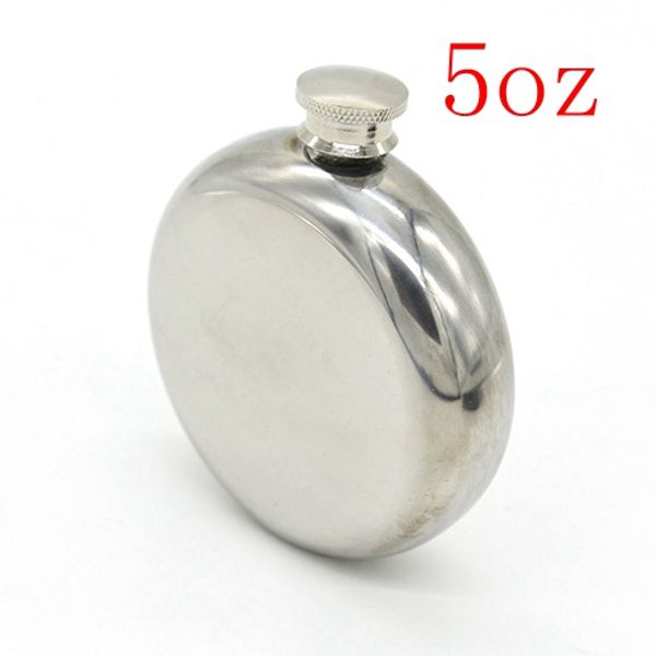 

200pcs/lot wholesale 5oz hip flask stainless steel flagon wine bottle mirror surface men's pocket flask portable pocket flagon