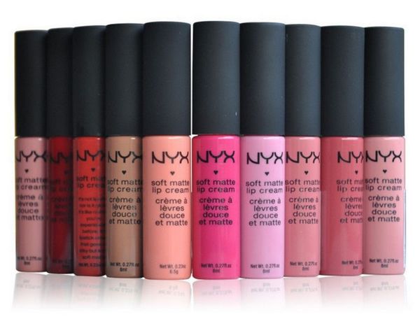 

famous makeup nyx soft matte lip cream lipgloss lipstick vintage long lasting nyx lip gloss 10g 12 colors dhl ing
