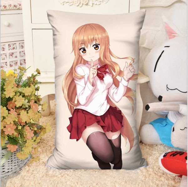 

2pcs/lot lovely girl cartoon magic rectangle animation around soft pillow creative gifts sofa cushions with core double-sided home textile
