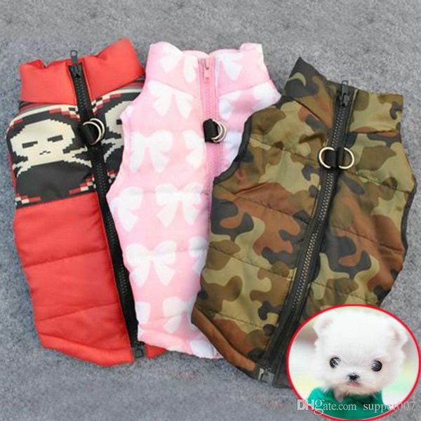 

Winter Warm Pet Dog Clothes Vest Harness Puppy Coat Jacket 6 Color Large New