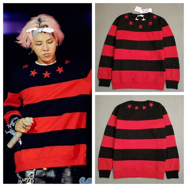 

kpop bigbang gd g-dragon sweatershirt man pullover sweatershirts new, Black