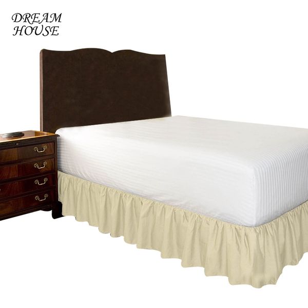 

1pc home elastic bed skirt without bed surface l skirt fashion bedspread solid color bedspread home textile 9colors