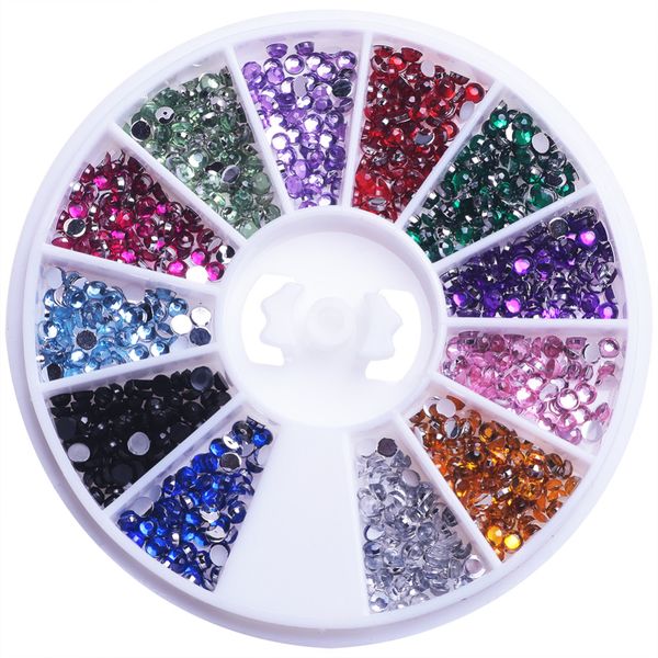 

nail rhinestones for nails colorful crystal 3d nail art decoration gems accessories decoration art manicure salon tools diy, Silver;gold