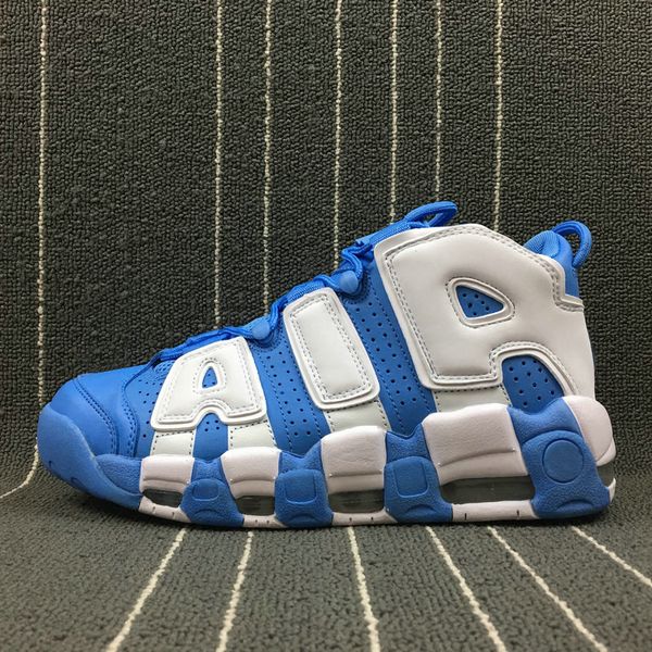 

new arrivals mens basketball shoes air more uptempo wheat black white men shoes gs online olympic blue men sneakers trainers, White;red