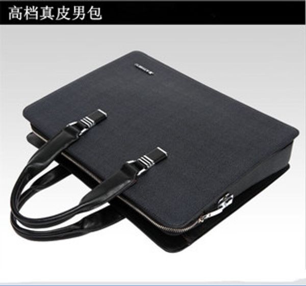 

2018 new leather men's business men's business briefcase