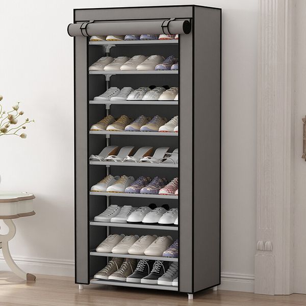 2019 Hhaini Multi Function Simple Dustproof Shoe Rack Non Woven Shoes Cabinet Storage Organzier With Zipper Doors From Bestangel 55 27 Dhgate Com