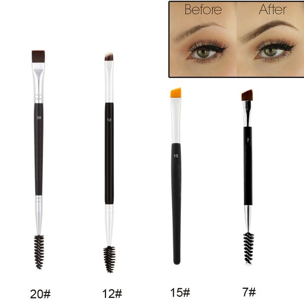 

Profe ional duo bru h dual head eye brow bru h 12 15 7 20 double eyebrow enhancer angled eyebrow bru h comb beauty eye makeup tool