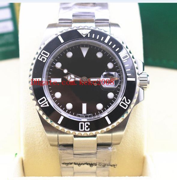 

luxury wristwatches 40mm 116660 116610 116610ln 116610lv date ceramic bezel stainless steel asia 2813 movement automatic mens watch watches, Slivery;brown