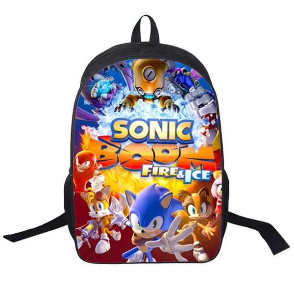 

2018 women bags moive sonic boom backpack students school bag for girls boys rucksack private customize