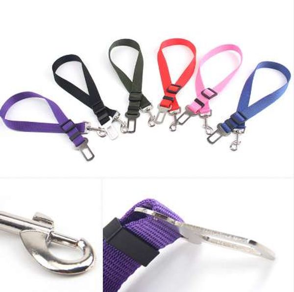 

nylon pet dog & cat adjustable car safety belt collars pet restraint leash safety harness auto traction accessories suppliers