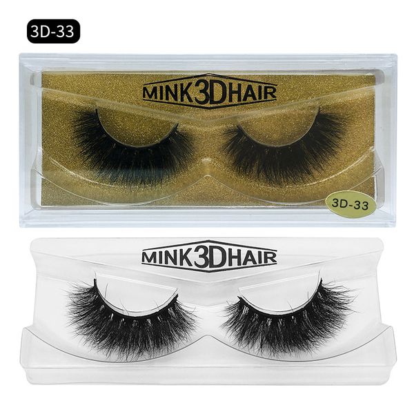 

3d mink hair messy false eyelashes natural look super soft & vivid fake lashes handmade thick real mink fur hair dhl free