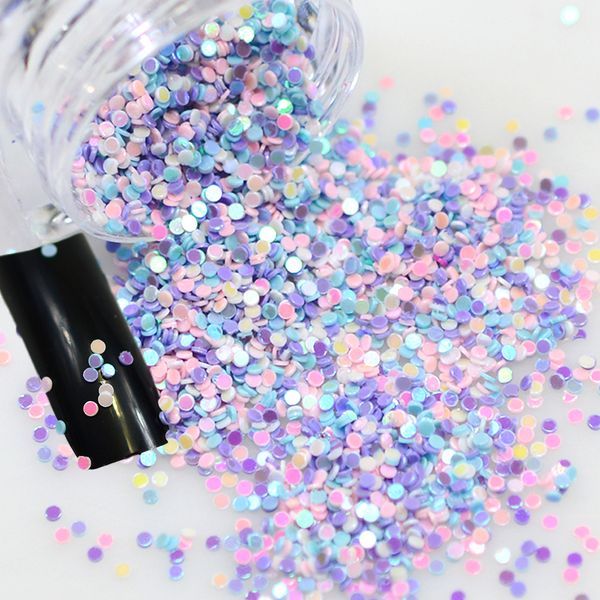 

2g/box rainbow iridescent mixed round designs fashion nail glier sequin bead nail art paillees 3d decorations tips y04, Silver;gold
