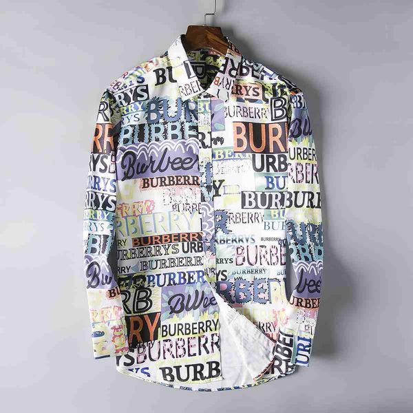 

Бренд мужской бизнес повседневная рубашка мужская с длинным рукавом полосатый sli