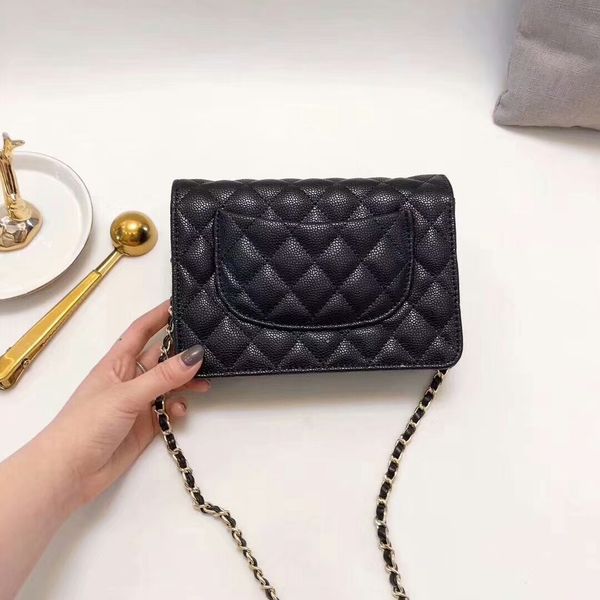 

2018 women 039 original brand mini chian handbag a11 diamond lattice lamb kin caviar leather woc houlder bag 33814 have du t bag walle