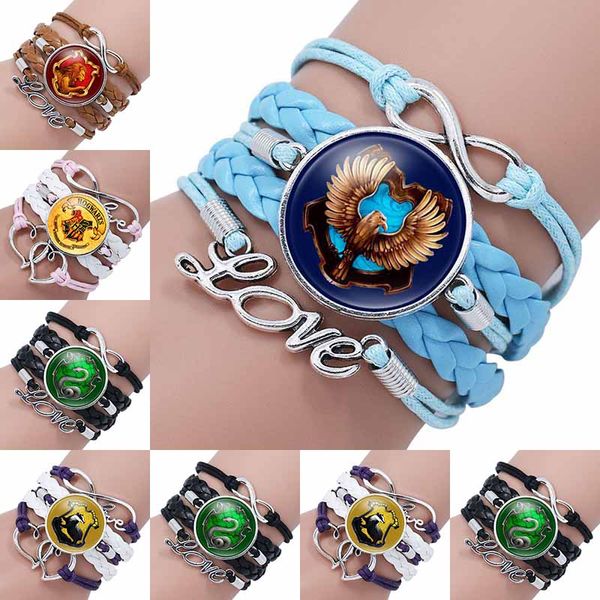 

Гарри бесконечность любовь кожаный браслет-манжета для девочек веревка обернуть