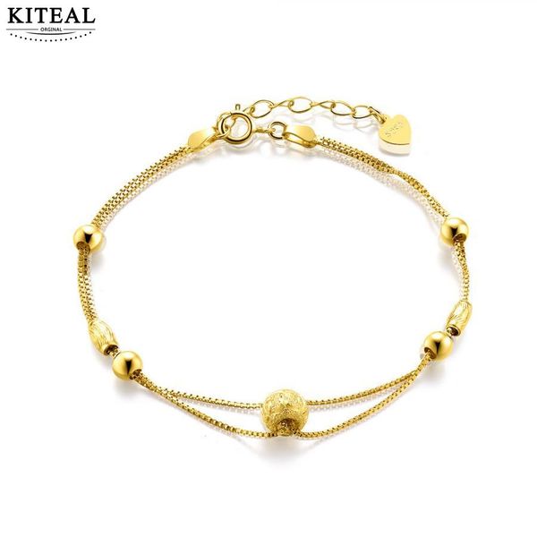 

kiteal fashion design goddess charms bangle bead bracelet 16cm+4cm sand beads wedding bracelet jewelry, Black