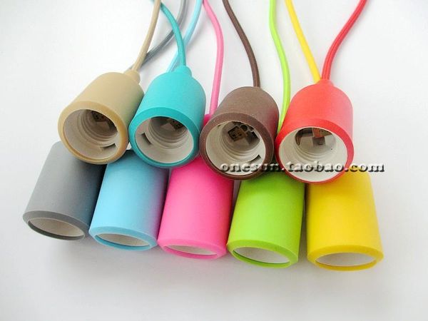 

Weaving Wire Hanging Line Lights DIY Accessories Holder/Dragon Ball Silicone Lighting E27 Lamp Holder Base/Colorful Chandelier Accessories