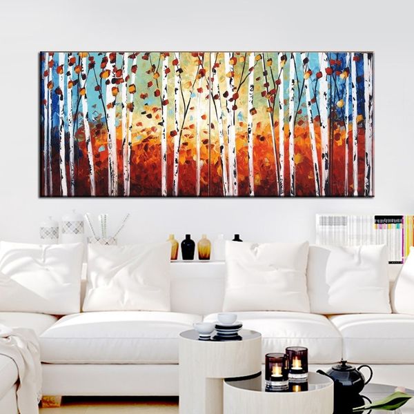 

decorative canvas art handmade oil painting famous paintings on canvas paintings for living room wall landscape tree abstract
