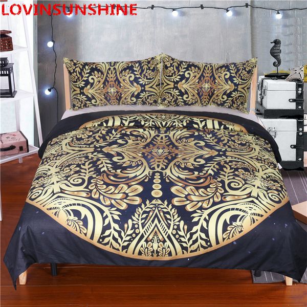 

lotus bedding set  size flower bohemian duvet cover sun print boho bed set king black multi sizes bedspreads duvet cover