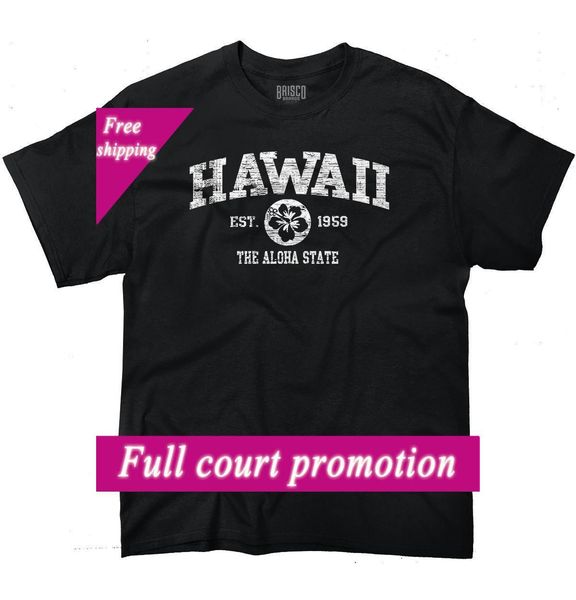 Hawaii Vintage State Grafische Retro Hometown T Shirt Tee 100 Katoen Mannen Vrouwen T Shirt Tees Losse Top Tee Shop For T Shirts Shop For T Shirts