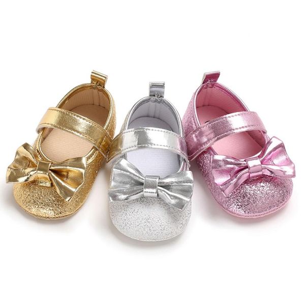 

arloneet infant newborn girls shoes for party and wedding girls princess shoes baby bow anti-slip single x1001
