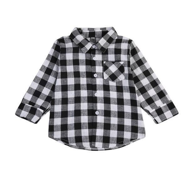 blusa de cuadros blanco y negro