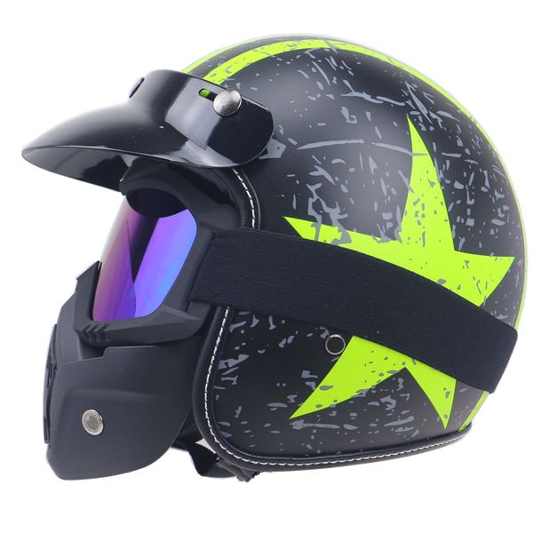 

zr052 serials extra light weight motorcycle helmet dot approved low profile open face helemt vintage helmet