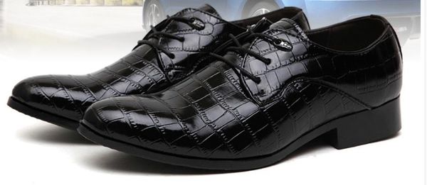 

send 2018 new style male pointed end frenulum shoes korean, Black
