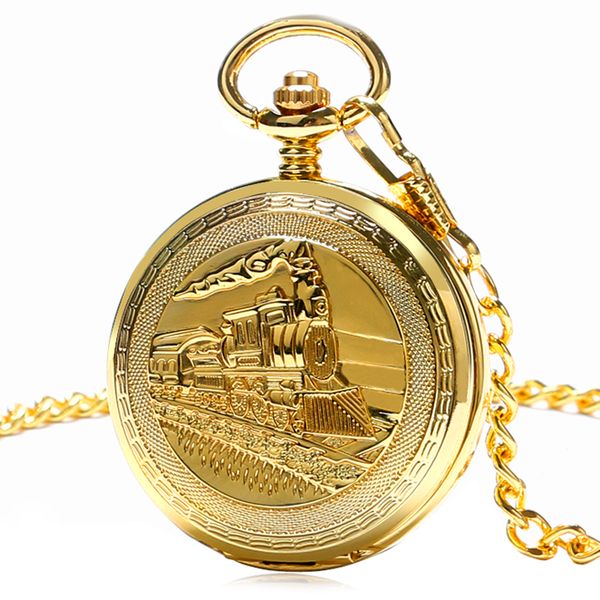 

vintage pocket watch gold unique women pendant mechanical hand wind fob double chain railway men trendy clock gift p1036c, Slivery;golden