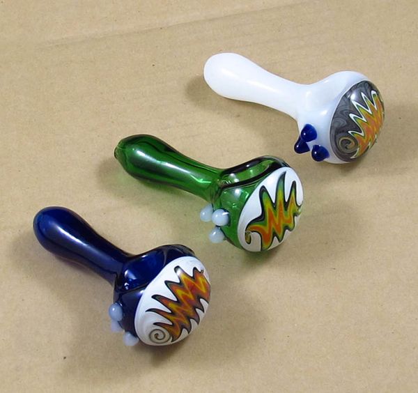 2020 5 Inch Built In Glass Screen Hammer Hand Smoke Pipe Bubbler Bong
