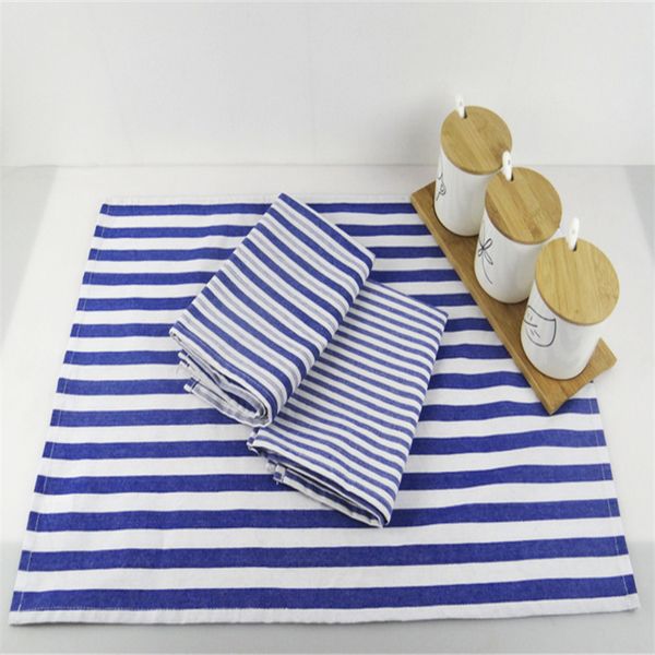 

средиземноморский стиль с синей полосой серии бытовой кухонной ткани художественная салфетка подушки, полотенце, чашка вина полотенце