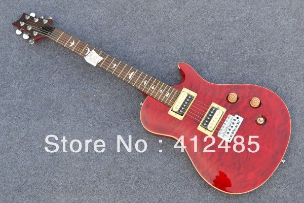 prezzo all'ingrosso di trasporto libero - colore di burst di colore rosso della chitarra elettrica