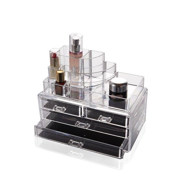 

organizer multi-function large acrylic storage box cosmetics skin care storage and consolidation box high transparency mx5144