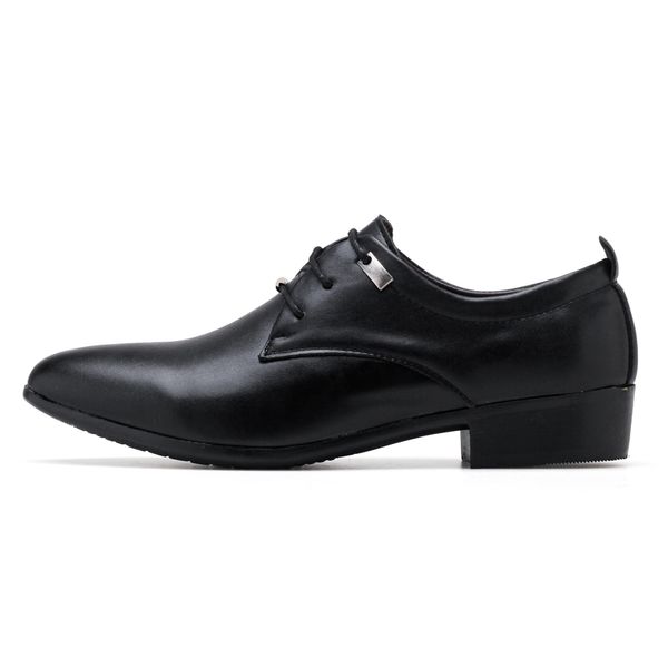 

mens dress shoes lace up male soft leather black luxury wedding shoes comfortable man flats office formal sneakers