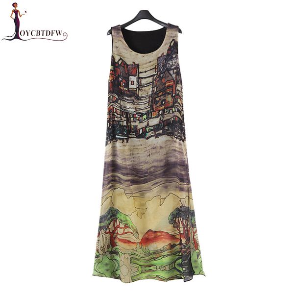 

2018 new summer long dress bohemian beach dress fat mm loose large size s-3xl female printed comfortable chiffon dd975, White;black