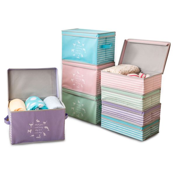 

clothes blanket storage bag anti-mold breathable material household home organizers tidy up your closets shelves blankets linen cloth mx5004