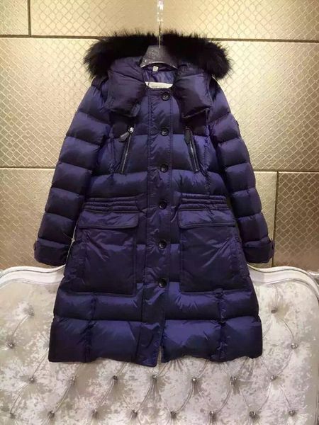 

B brand winter collection winter women down coat x long down parka 100 real raccoon fur coat for women in european tyle