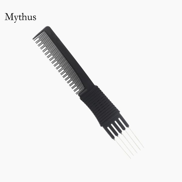 Pro Hairstyling Carbon Anti Static Tail Comb Heat Resistant 5 Pins