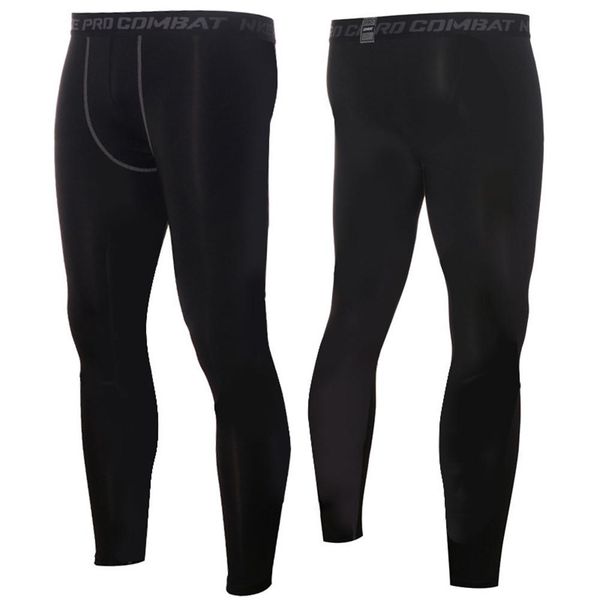

men's basketball tights sports leggings pants running fitness elastic compression pants sweatpants bodybuilding gym trousers, Black;blue