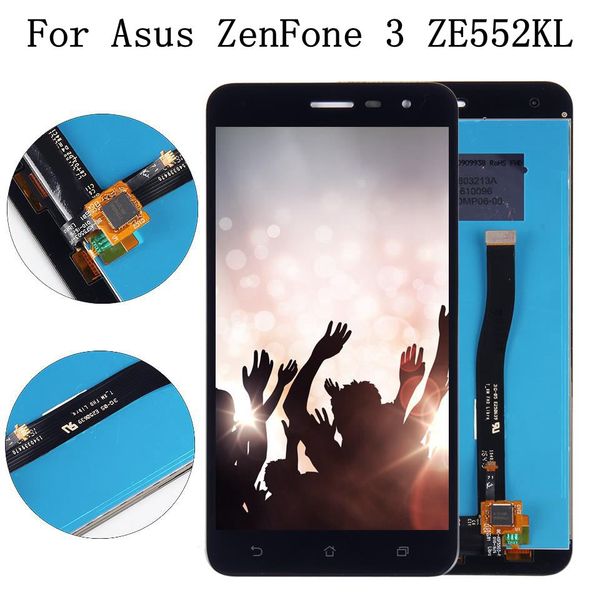 

For a u zenfone 3 ze552kl lcd di play panel touch creen digitizer a embly with frame for ze 552kl z012d z012dc z012da