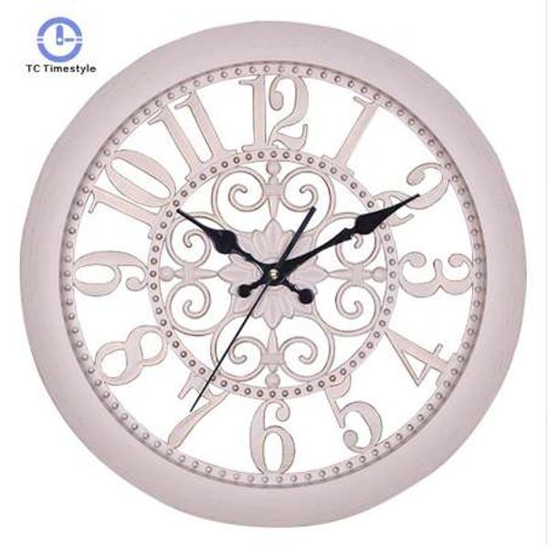 Настенные часы европейские ретро современный дизайн классический античный стиль большие часы молчание нет стекло искусства дома декор 14 дюймов настенные часы